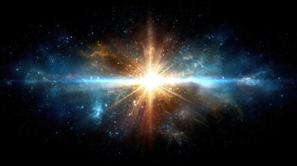 Wall Mural - Big bang explosion in space