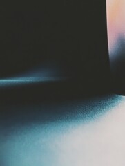 Poster - Abstract light and shadow plays in a gradient background. Dynamic color transition with blurred textures. Modern design for creative backdrop application.