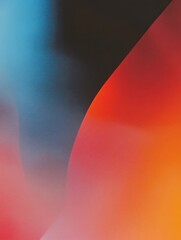 Poster - Abstract vibrant gradient background with smooth color blend. Modern digital blur concept for creative design and art projects.
