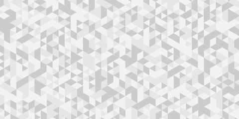 Poster - Geometric white, gray cube square low polygon texture wallpaper. abstract surface creative diamond pattern corporate. minimal creative polygon Mosaic triangle overlap texture background.	