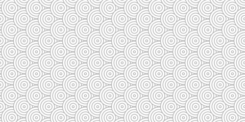 Poster - Minimal Overlapping Pattern creative fabric textile diamond geometric waves spiral abstract circle wave line. white and gray seamless tile stripe geometric create retro line pattern background.	