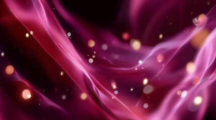 Poster - Colorful swirling abstract design with pink hues and glowing particles creates a dynamic visual experience
