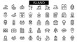 © Ali Haider22 - Island & Tropical Paradise Icons - Solid Black Travel Symbols