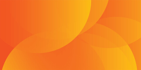 Wall Mural - Abstract orange background with circles. futuristic modern geometric vector eps10