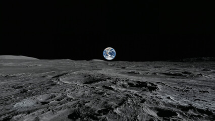 planet earth, view from the moon.