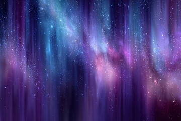 Wall Mural - vibrant cosmic display of stars and nebulas in shades of purple and blue illuminating the vast unive