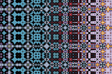 Naklejka na meble Seamless Texture Endless Textile Wallpaper Art Cloth Fabric Luxury Tile Design Template Graphic Background Fashion Perspective Visual Geometric Decoration Shape Interior Digital Symmetric Pattern.