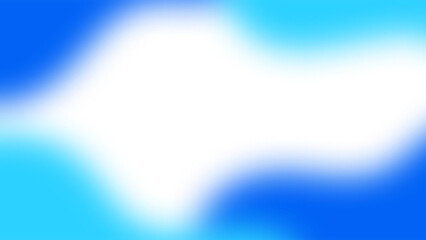 Canvas Print - abstract blue wave gradient element blurred with transparent background