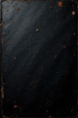 Wall Mural - Deep black surface with heavy, distressed scratches and scuffs , grunge, element, aged texture