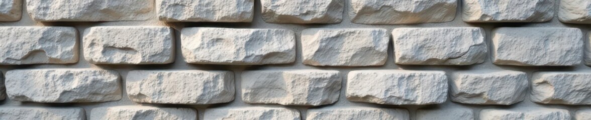 Wall Mural - Rough-hewn gray stone wall texture, natural light , old, uneven