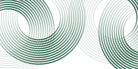 Poster - green white abstract background overlap layer on bright space with circles effect decoration. modern