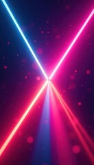 Wall Mural - abstract glowing neon rays intersect, creating vibrant, dynamic background , dynamic, colorful backg