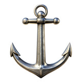 an anchor isolated on white background PNG.AI Generated.