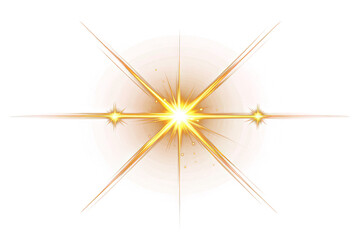 Wall Mural - png an isolated gold blink light effect outdoors lighting nature.