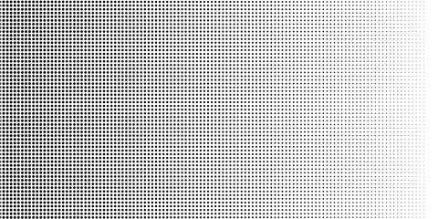 Wall Mural - White and black halftone dots pattern color gradient grunge texture background. Pop art comic sport style vector illustration dots. eps 10. modern.