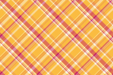 Poster - Cheerful plaid pattern with warm hues. An attractive textile texture perfect for backgrounds, designs, and adding a vibrant, cozy touch. Versatile and eyecatching.