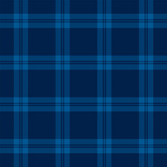 Poster - Classic navy blue plaid pattern. Seamless, versatile background for textiles, designs,  creative projects. Elegant, understated, and timeless style.
