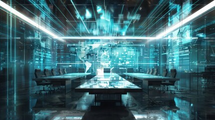 Futuristic conference room technology