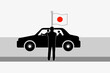 © kudoh - 日本国旗を振る