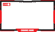© JPG & PNG Collection - Stream Webcam Overlay. Game stream frames. Hud frame streaming media gamer broadcast Webcam box video screen, Gaming channel Overlay