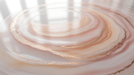 Wall Mural - swirling abstract pink and gold marbled background with soft light texture