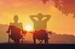 © kieferpix - happy couple enjoy sunset, summer holiday vacation