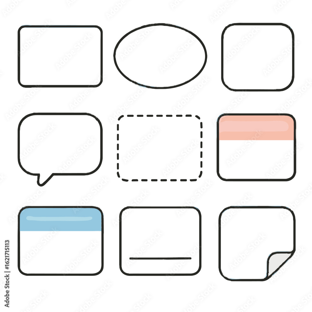 Icon name tag sticker rounded speech label peel vector bubble Stock ...