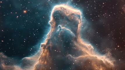 Wall Mural - Stunning celestial display of a nebula in deep space.
