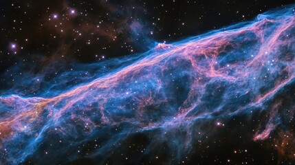 Wall Mural - Colorful nebulae with intricate details against a dark backdrop.