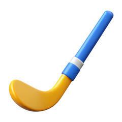 Poster - 3d hockey stick isolated on transparent background