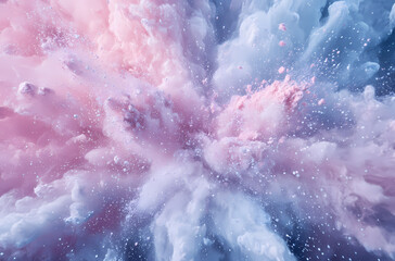 Wall Mural - Abstract Colorful Powder Explosion