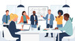 © Creative Office Pro - Diverse team brainstorming and collaborating in a modern office, perfect for website banners or marketing materials.