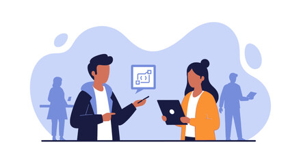 Diverse team collaborating on software development, perfect for tech websites and presentations.