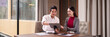 © Pichsakul - Asian adults collaborate business discussion tablet technology modern office environment strategic planning