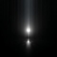 Wall Mural - Abstract Dark Tunnel With Glowing Center