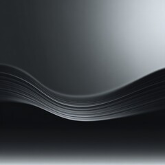 Wall Mural - abstract dark gray gradient background with smooth waves