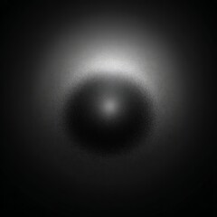 Wall Mural - abstract black and white circle design with light center