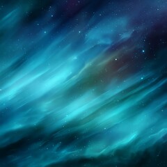 Wall Mural - Abstract Space Nebula Background With Glowing Streaks And Stars