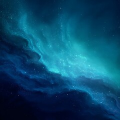 Wall Mural - Abstract Deep Space Nebula With Glowing Stars