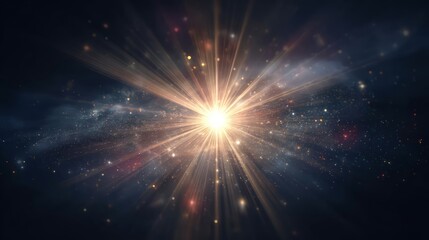 Wall Mural - Abstract Space Explosion Graphic Design