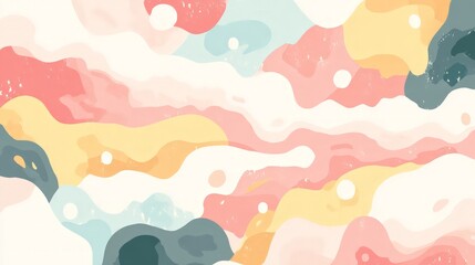 Wall Mural - Abstract Pastel Color Palette Background Design