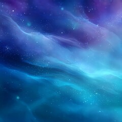Wall Mural - Abstract Blue And Purple Space Background Design With Glowing Particles