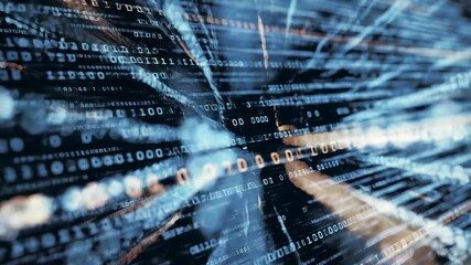 Binary code abstract background