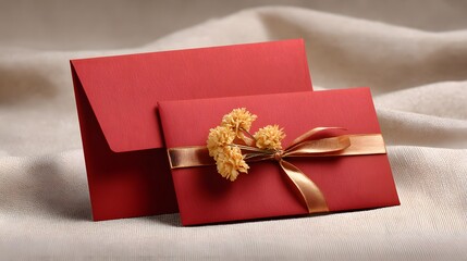 Poster - A stock photo capturing authentic invitation cards