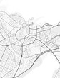 © City in Art - Tallinn City Map. Minimalist black and white line art poster for printing, wallpaper, wall art for home and office decor