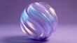 © Vishwesh - Purple abstract sphere - 3d rendered glass ball