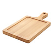 © Olee' Stock  - clean wooden cutting board with groove and handle on isolated background
