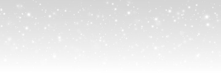 Wall Mural - christmas lights in png format. bokeh, snowflakes, twinkling dust, white sparkling confetti, transpa