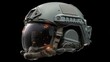 © Kitta Studio - Modern Tactical Helmet with Advanced AR HUD Interface Design