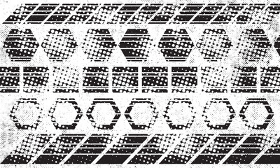 Wall Mural - Raster abstract geometric seamless pattern with vertical fading lines, tracks, halftone stripes. Extreme sport style illustration, urban art. vector illustration.